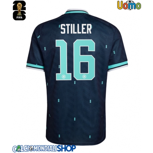 Maglie da calcio Germania Angelo Stiller #16 Seconda Maglia Mondiali 2026  Manica Corta